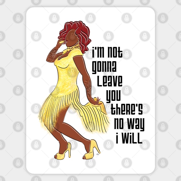 Chi Chi DeVayne (White Background) Sticker by fsketchr